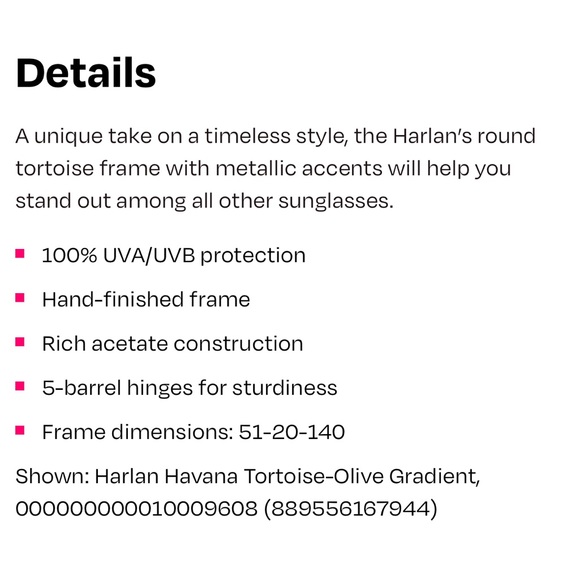 Toms Harlen Sunglasses NWT - Picture 6 of 8